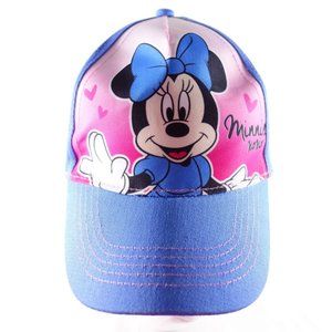 Disney Minnie Mouse Kids Youth‎ Blue and Pink Adjustable Baseball Cap Hat